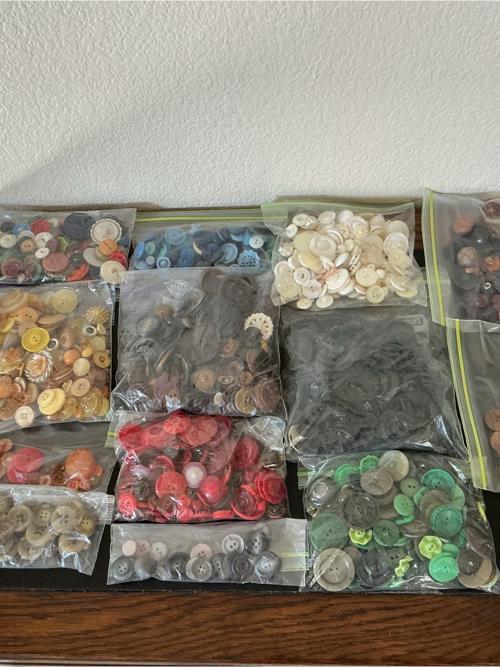 Bulk 3.5 lbs Vintage Modern Craft Buttons Resin Shell Bulk